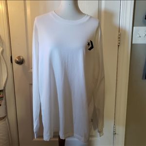 Converse Long Sleeve Black & White Tee